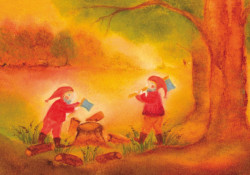 Gnome on a leaf (Baukje Exler)