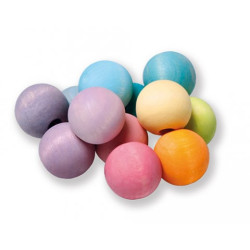 Grimms grijper met ronde kralen pastel (8136)