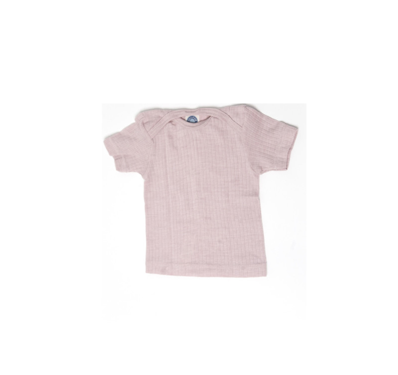 Cosilana short sleeve pink cotton/wool/silk (91032)
