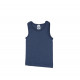 Cosilana sleeveless shirt 70% wool 30% silk blue (71230)