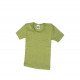 Cosilana short sleeve shirt wool silk green (71232)