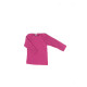 Cosilana lange mouw t-shirt met envelophals 70% wol 30% zijde  roze (71033)