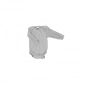 Cosilana body long sleeved brown cotton/wool/silk grey  (91053)