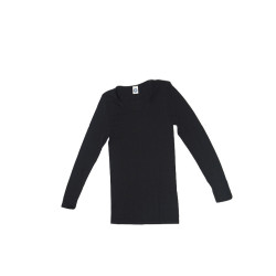 Cosilana longsleeve wol zijde zwart