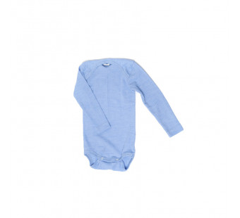 Cosilana body long sleeved light blue cotton/wool/silk (91053)