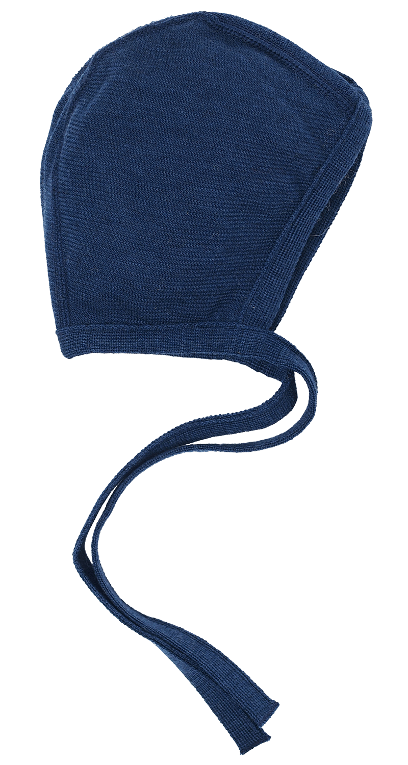 Reiff terry wool silk bonnet navy