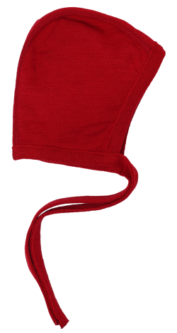 Reiff terry wool silk bonnet red