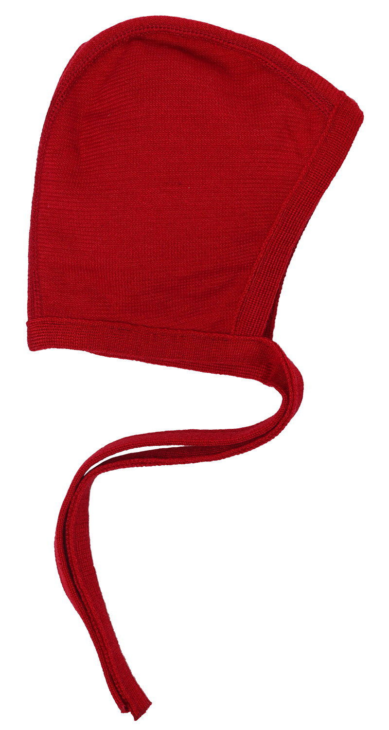 Reiff terry wool silk bonnet red