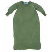 Reiff wol zijde slaapzak met mouwen van badstofstructuur (terry) groen