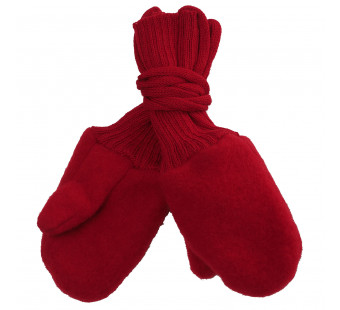 Reiff woolfleece mittens red