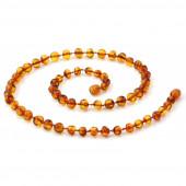 amber necklace cognac for adults with a length of 45cm