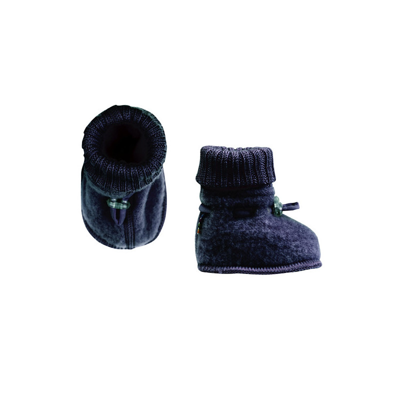 Joha wolfleece  slofjes navy (97972)