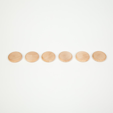 Grapat set of 6 wooden coins (16-155)