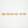 Grapat set of 6 wooden coins (16-155)