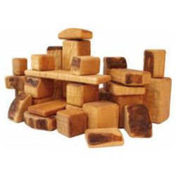 Bikeho set of 60 wooden blocks (3042)
