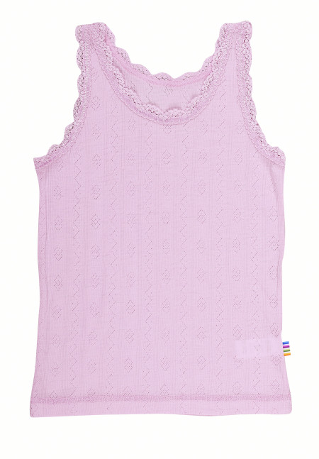 Joha wool silk sleeveless shirt pink
