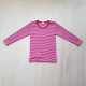 Cosilana long sleeve shirt 70% wool 30% silk pink striped (71233)