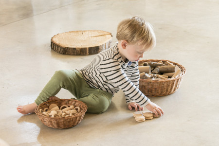 Grapat Nins munten en ringen naturel (15-102C)