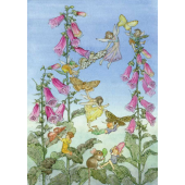 Postal card Fairies and Foxgloves (Molly Brett)