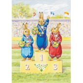 Postal card  Rabbit Olympic Events (Audrey Tarrant)