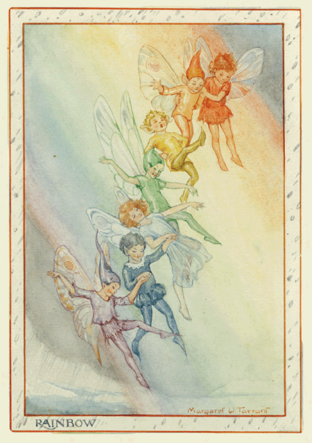 Postkaart Rainbow fairies (Margareth Tarrant)