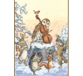Postkaart A tune for Christmas (Molly Brett) 198