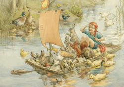 Postkaart An elfin greeting  (Margareth Tarrant)