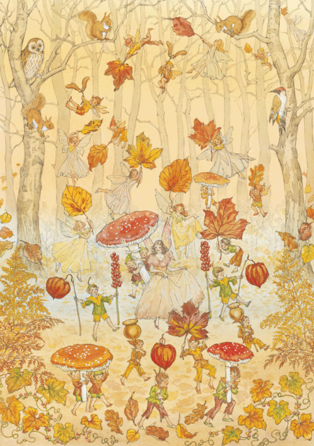 Postkaart Autumn procession (Molly Brett)