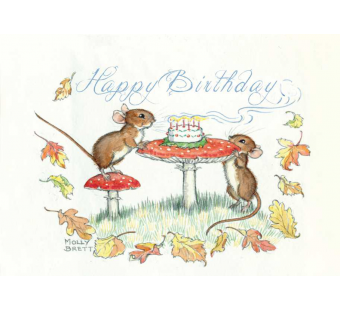 Postkaart Happy birthday Mice (Molly Brett) 211