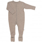 Joha jumpsuit bruingrijs met omslag 100% merinowol (56140)