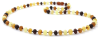 amber necklace multicolour for adults with a length of 45cm