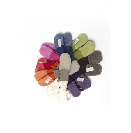 Cosilana Baby Mittens without thumb woolcotton fleece (48911)