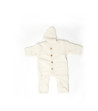 Cosilana woolcotton fleece suit with foldable gloves and booties natural (48918)
