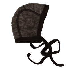 Cosilana woolcotton fleece bonnet brown (48939)