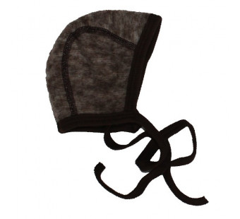 Cosilana woolcotton fleece bonnet brown (48939)