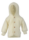Engel woolfleece jacket with hood Saffron