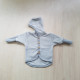 Cosilana woolcottonfleece jacket with hood lichtgrijs (48930)