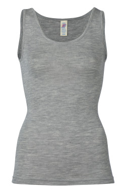 Engel wool silk sleeveless shirt natural