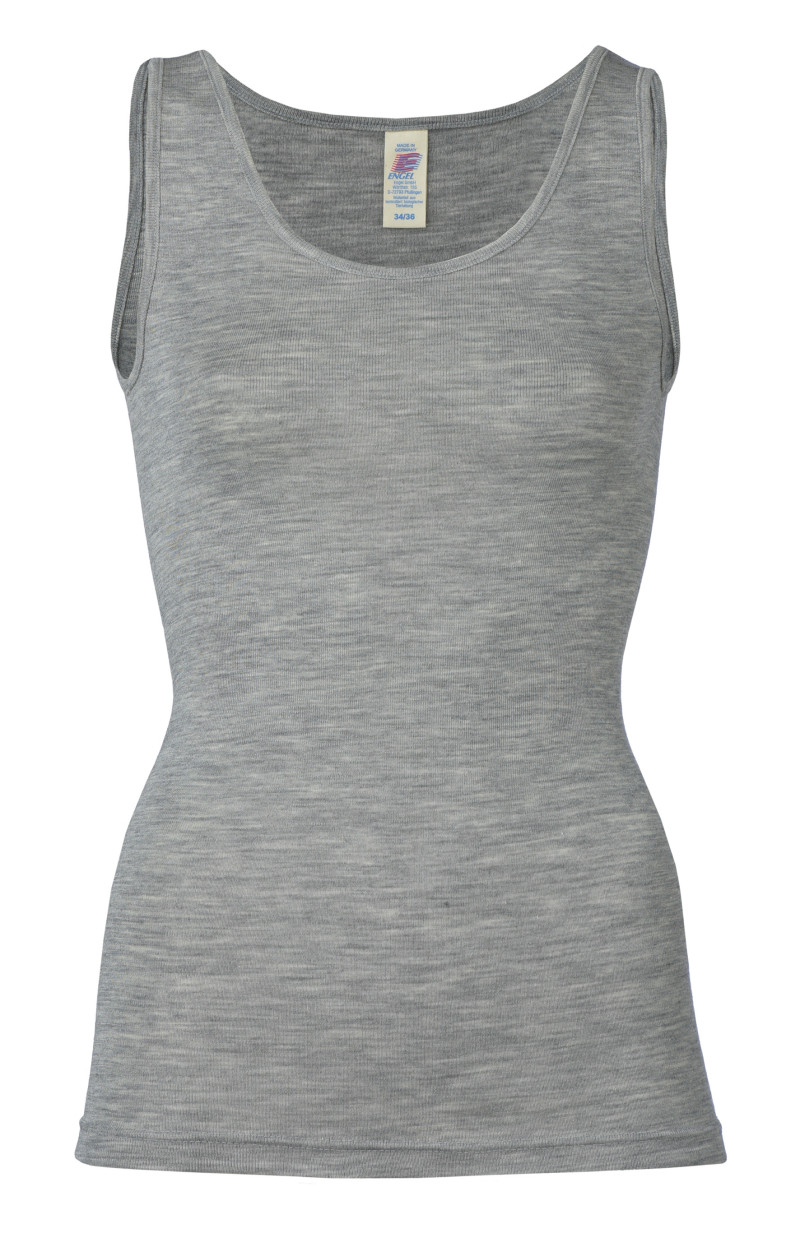 Engel wool silk sleeveless shirt natural