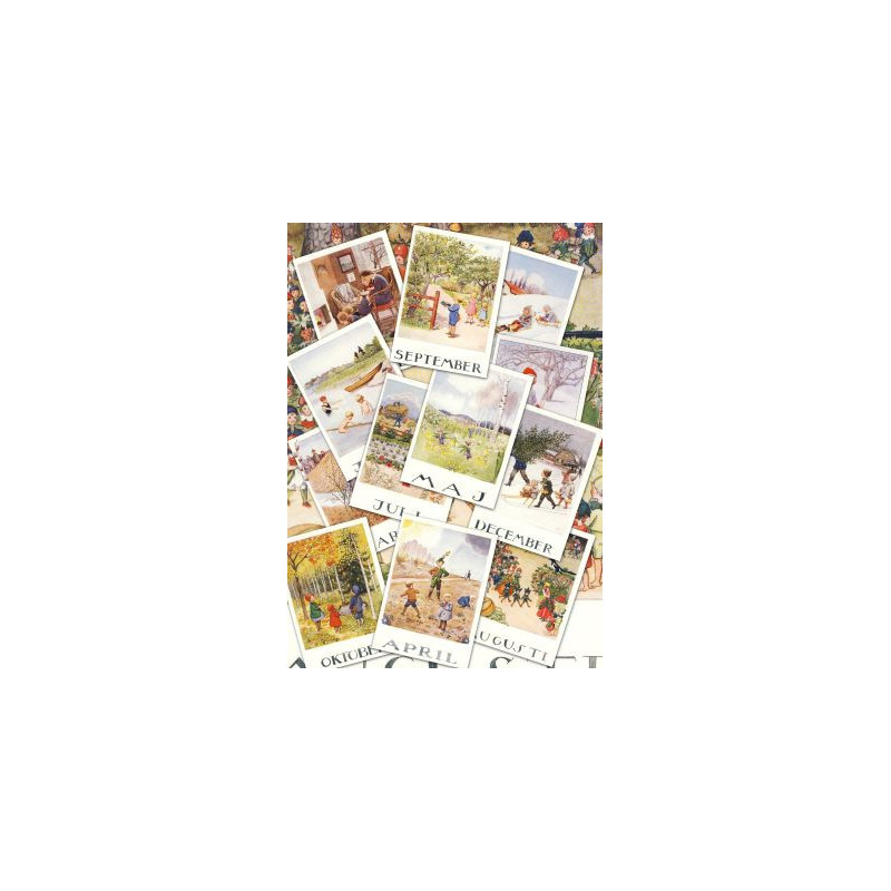 Set van 12 maandkaarten Elsa Beskow