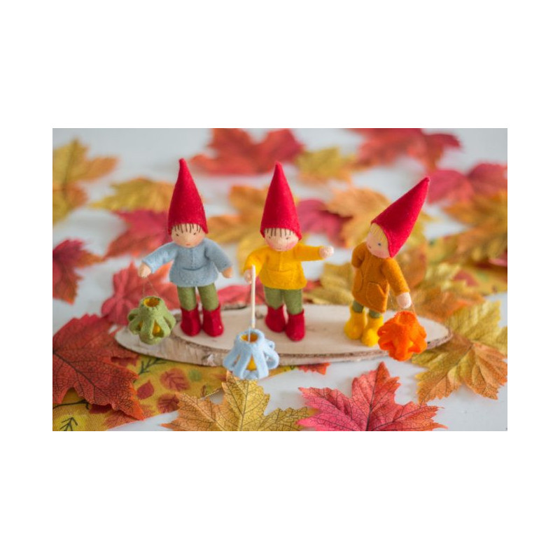 Drie kabouterlichtjes  (Atelier Pippilotta)