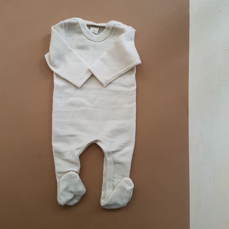 Lilano wolzijde jumpsuit naturel