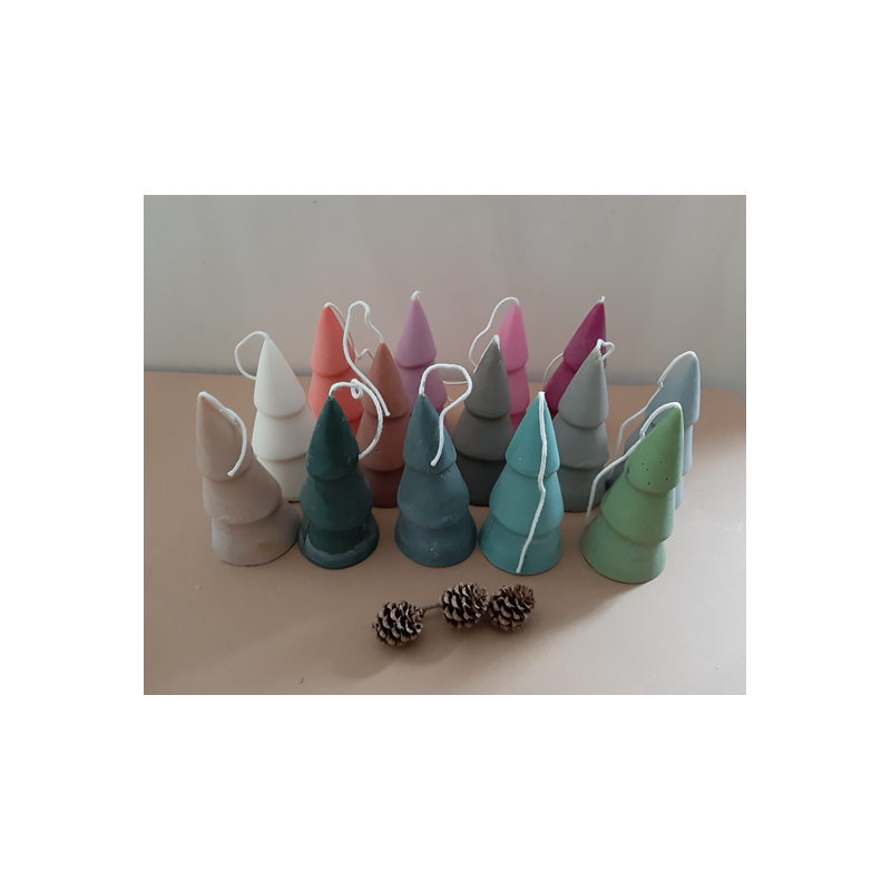 Koolzaadwas kaarsen kerstboom