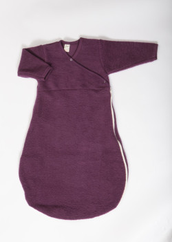 Lilano wool silk sleeping bag purple