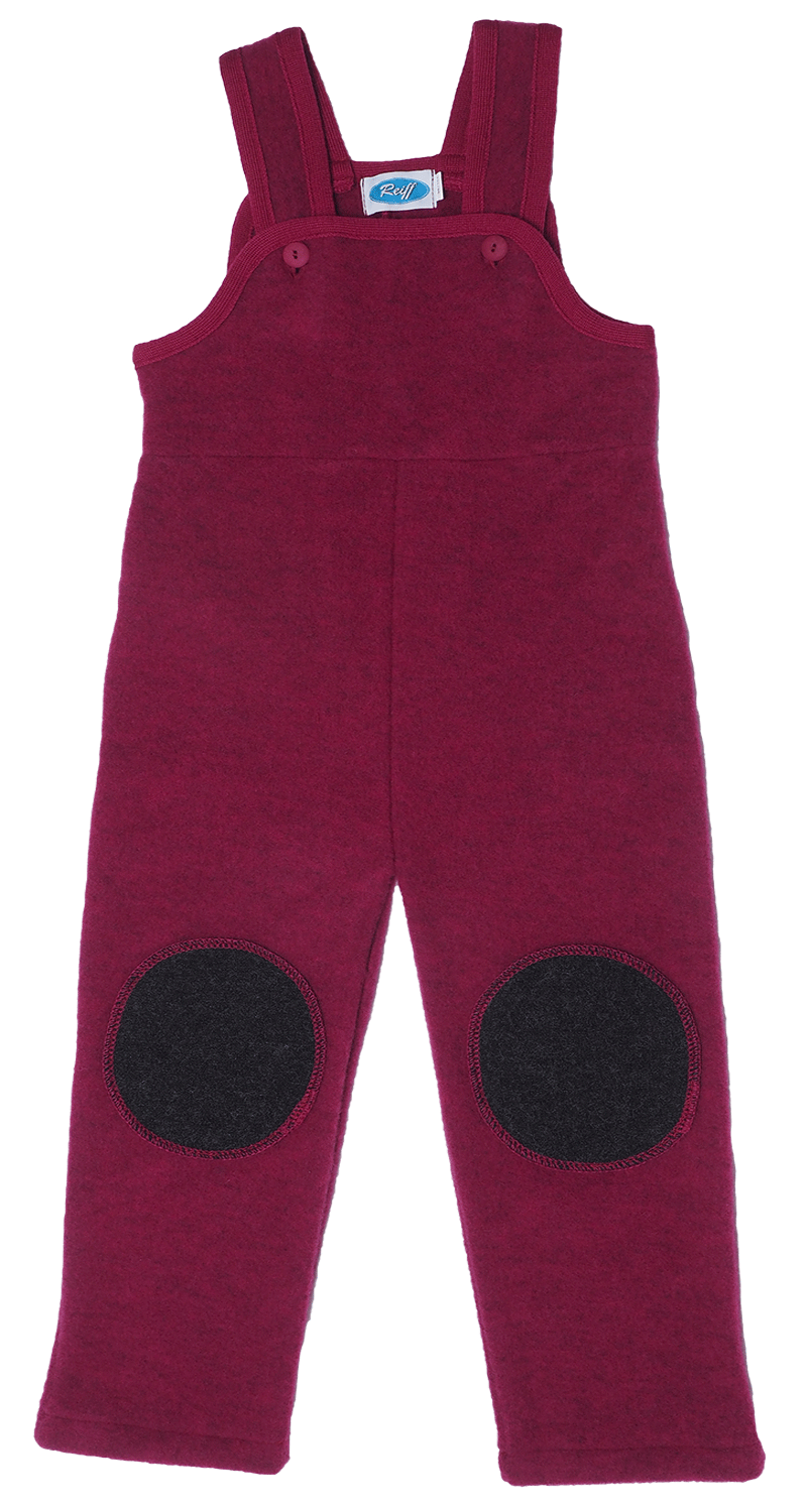 Reiff wolfleece tuinbroek bessenrood