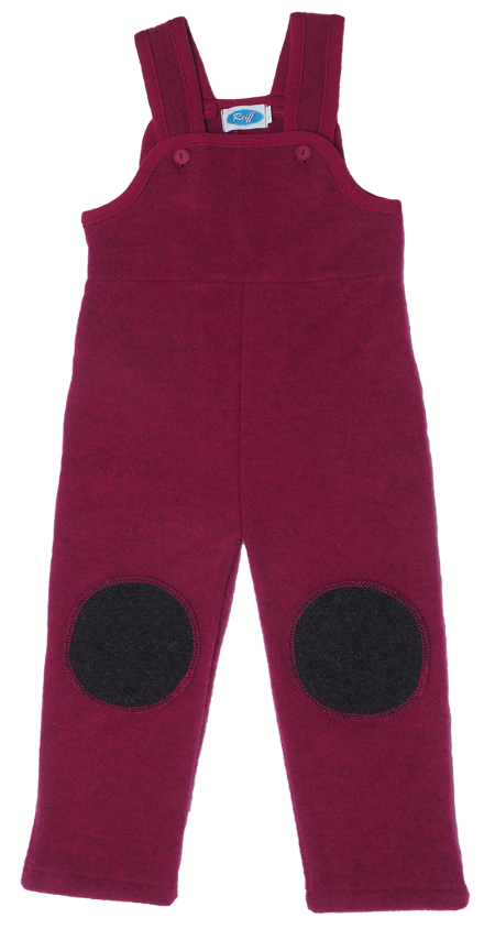 Reiff wolfleece tuinbroek bessenrood