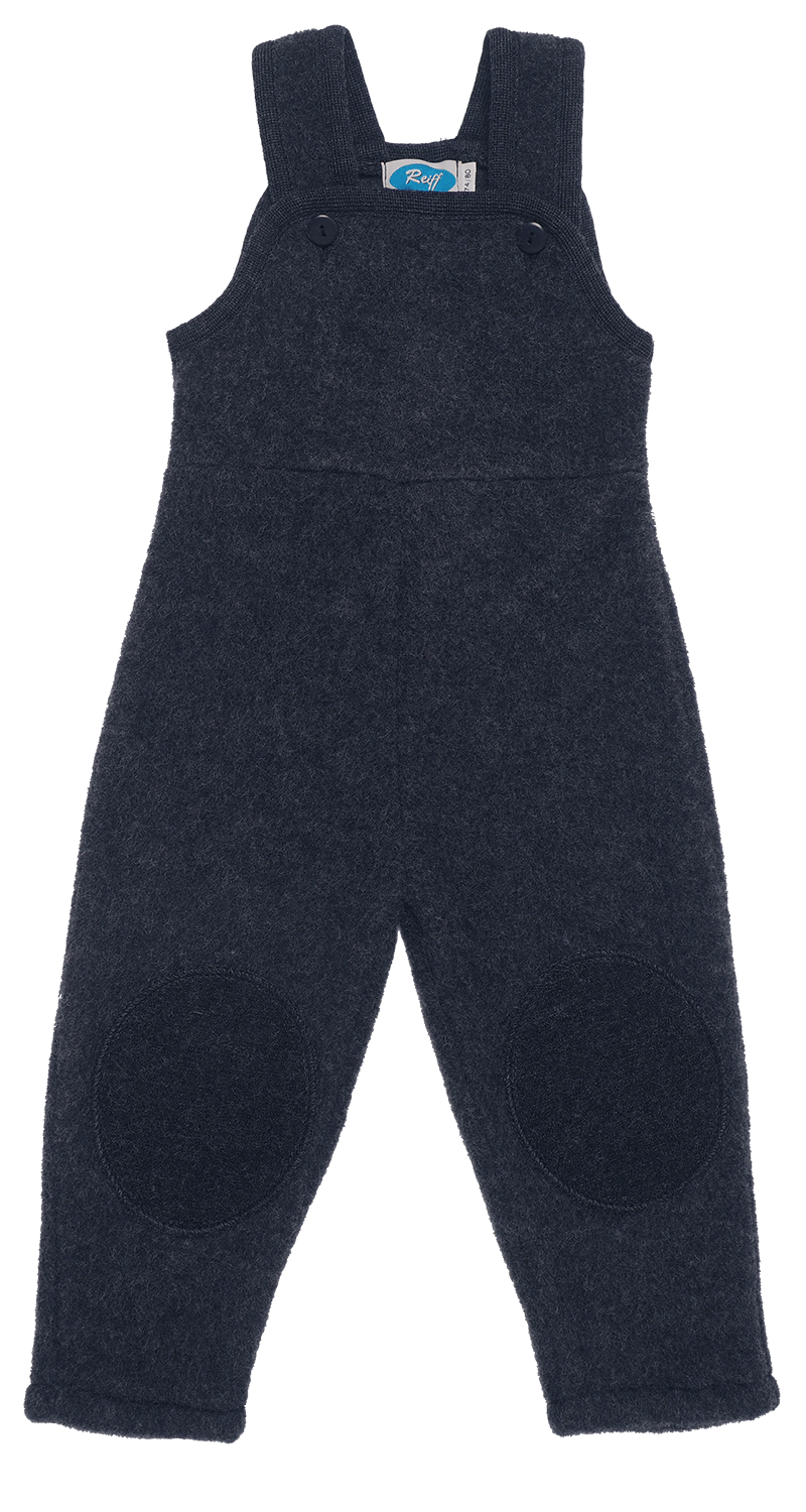 Reiff woolfleece dungarees anthracite