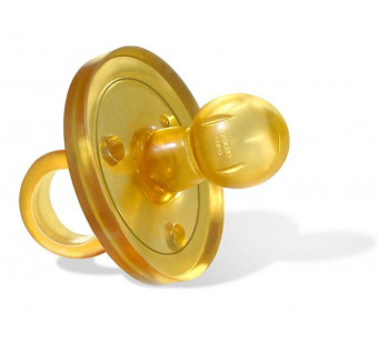 Goldi round natural rubber dummy