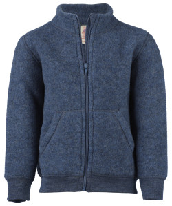 Engel wolfleece kinderjas met rits, navy