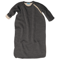 Reiff wool cotton padded sleeping bag grey